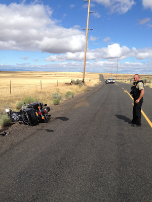 Doug & Cindy bite the pavement!